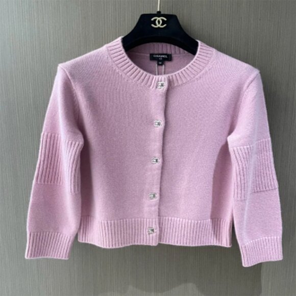 Chanel Pink Cardigan Size 36 - Picture 1 of 7